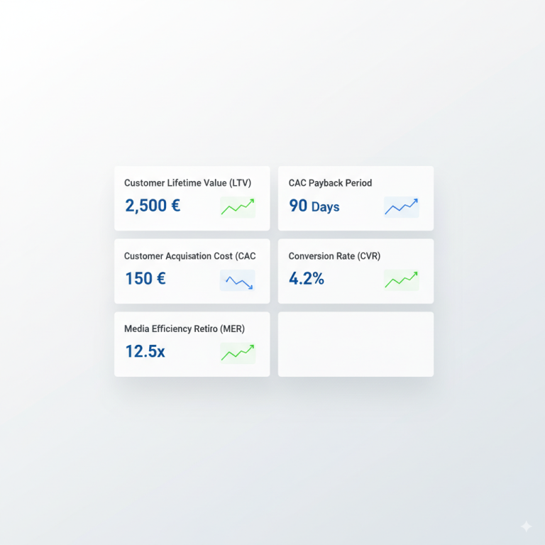 Dashboard showing these 5 executive KPIs